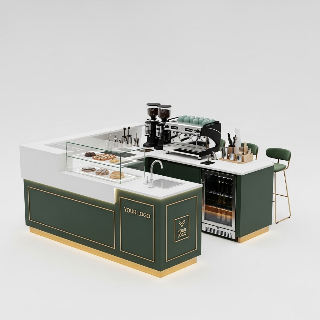 Coffee Kiosk - Deep Green