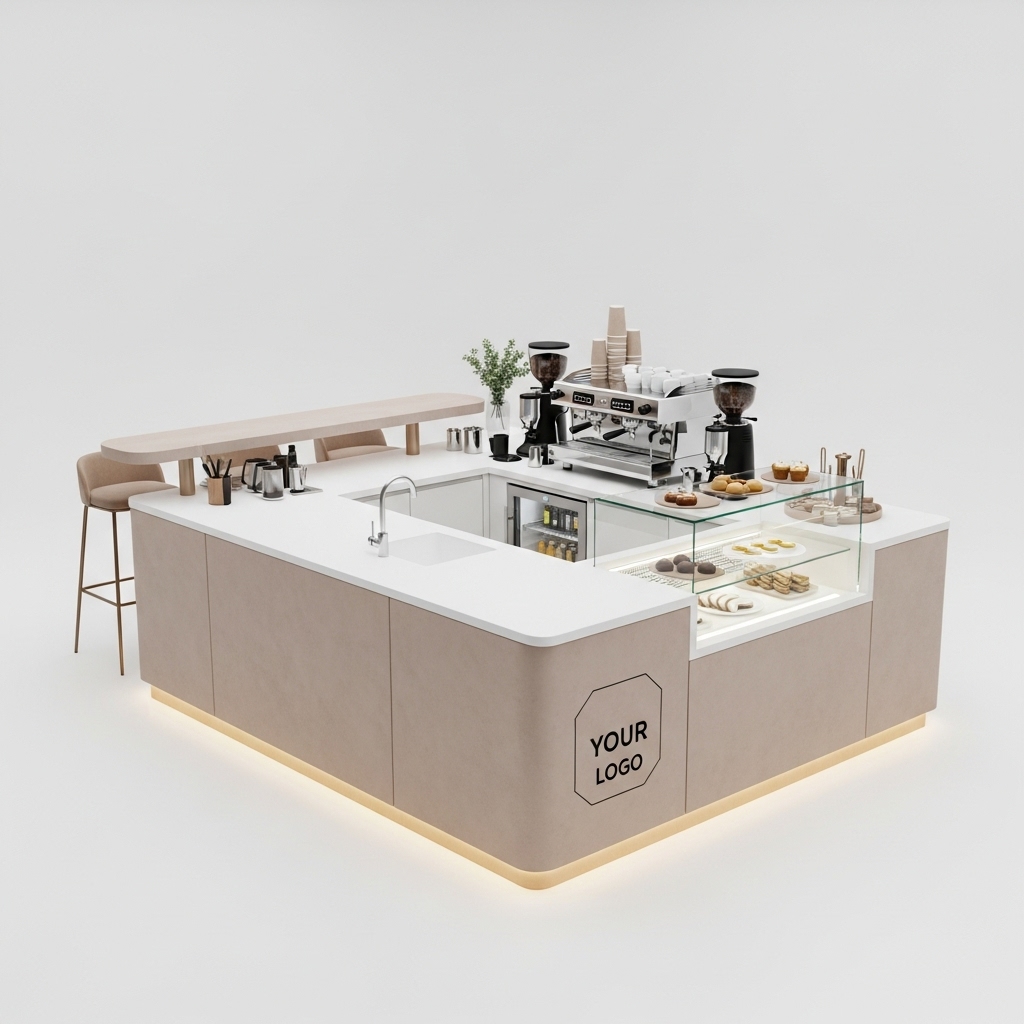 Coffee Kiosk - Sandstone Mediterranean