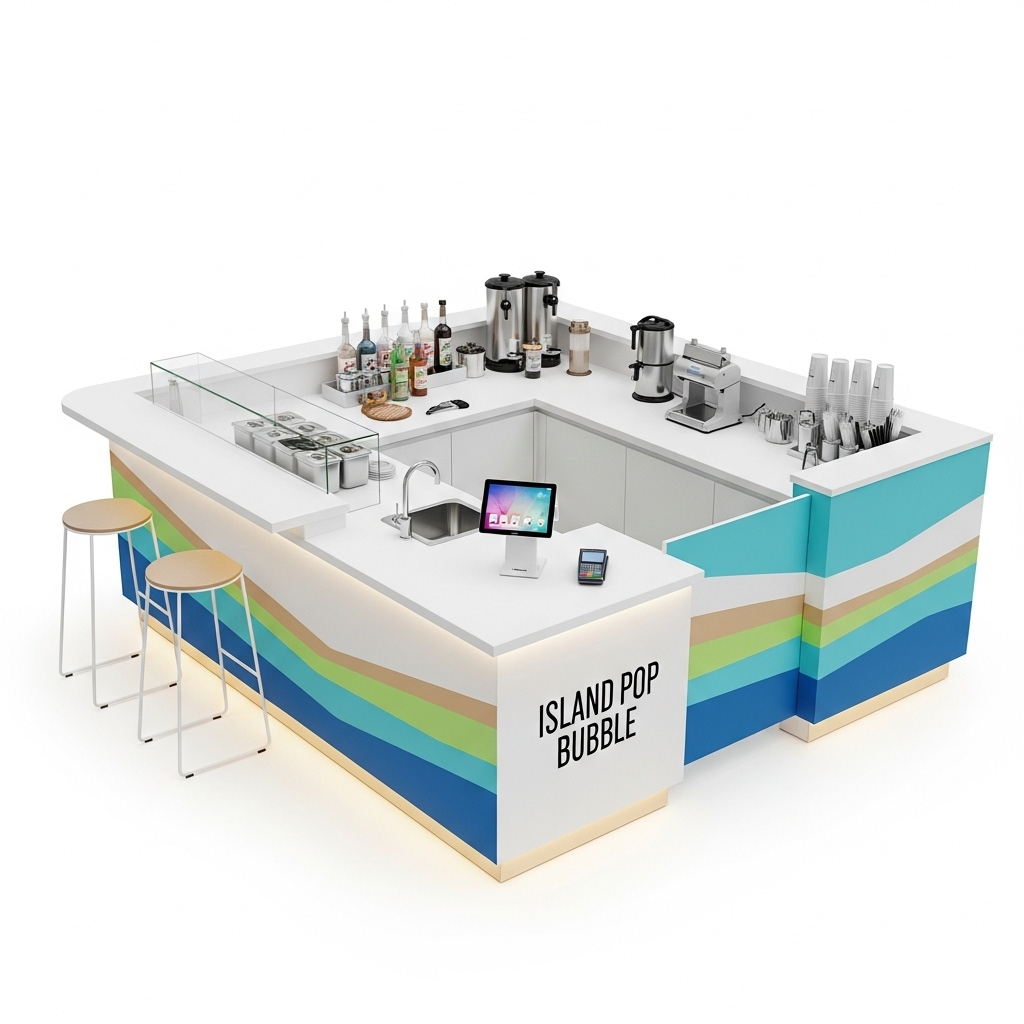 Bubble Tea Kiosk - Island Pop Bubble