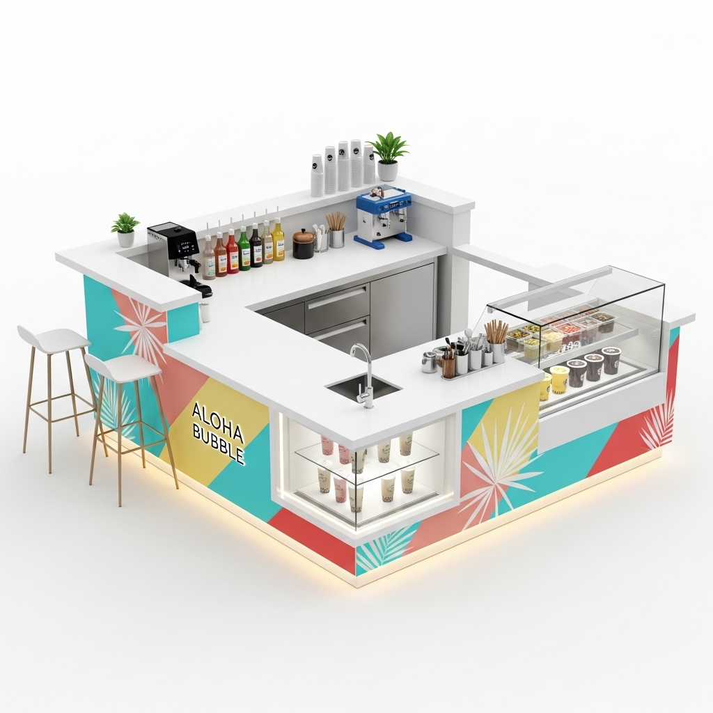 Bubble Tea Kiosk - Aloha Bubble