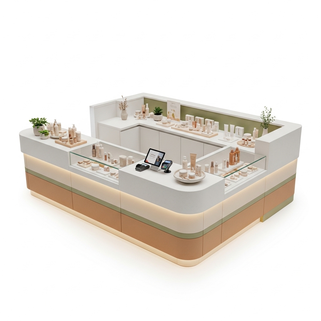 Cosmetic Retail Kiosks - Natural Glow