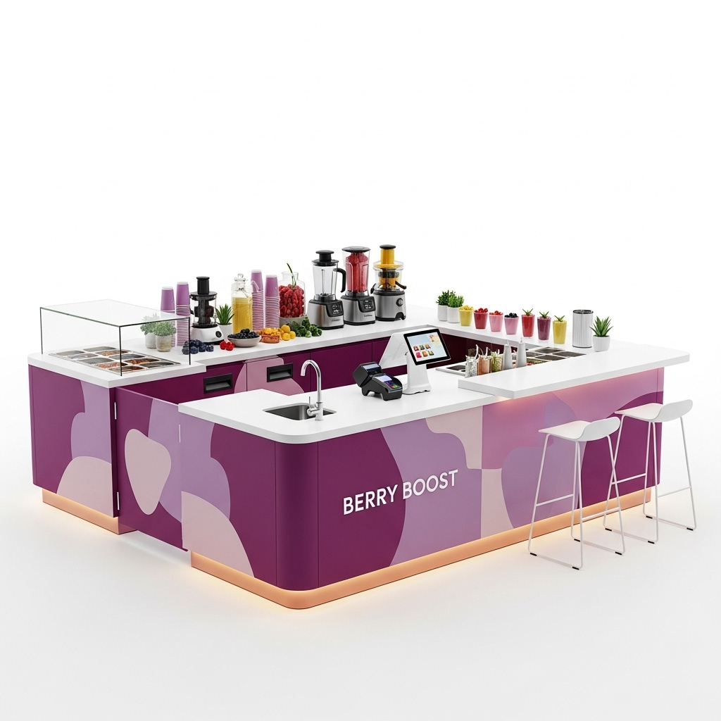 Juice & Smoothie Kiosks - Berry Boost