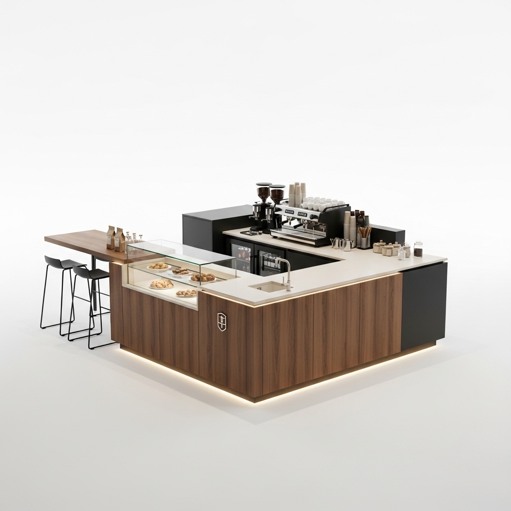 Coffee Kiosk - Urban Walnut